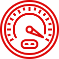Acceleration speed icon